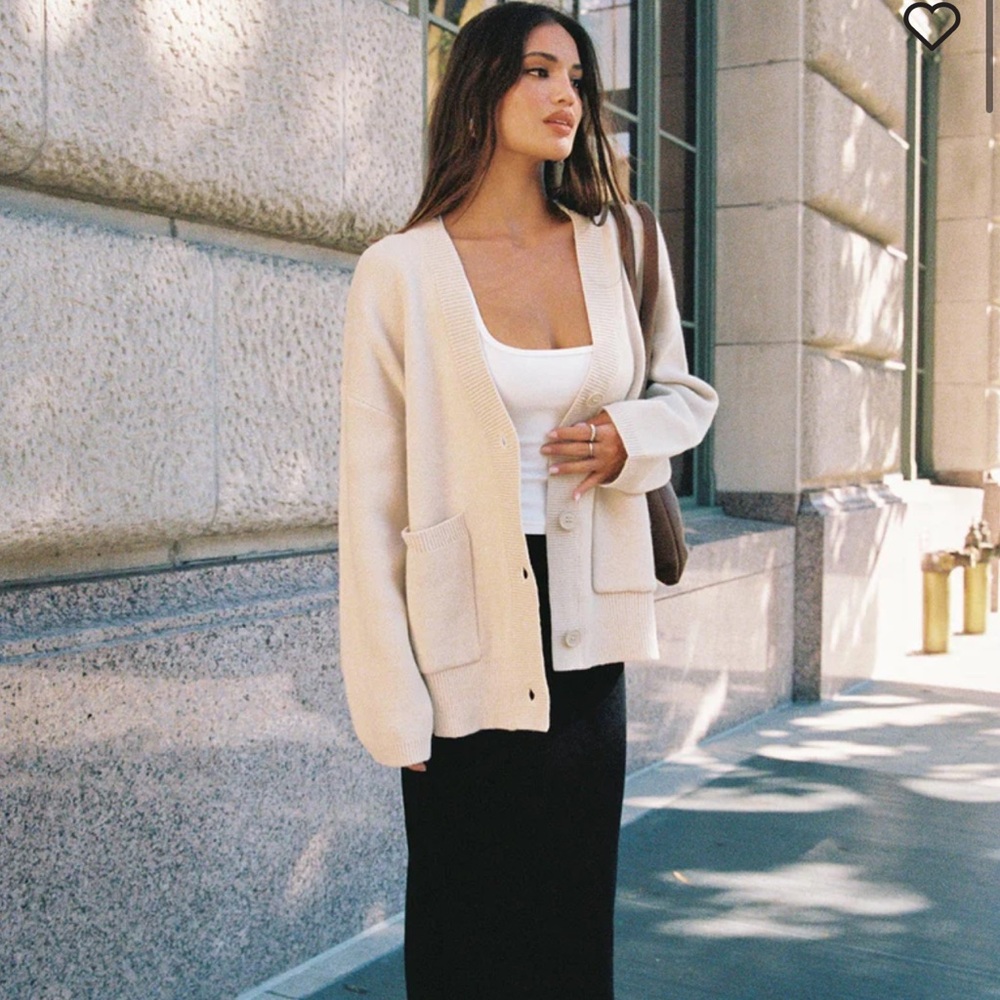 Princess Polly Burke Cardigan Cream